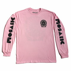 MOSAIK Work Chief Light Pink/Black Long Sleeve T-Shirt Limited Edition - Medium